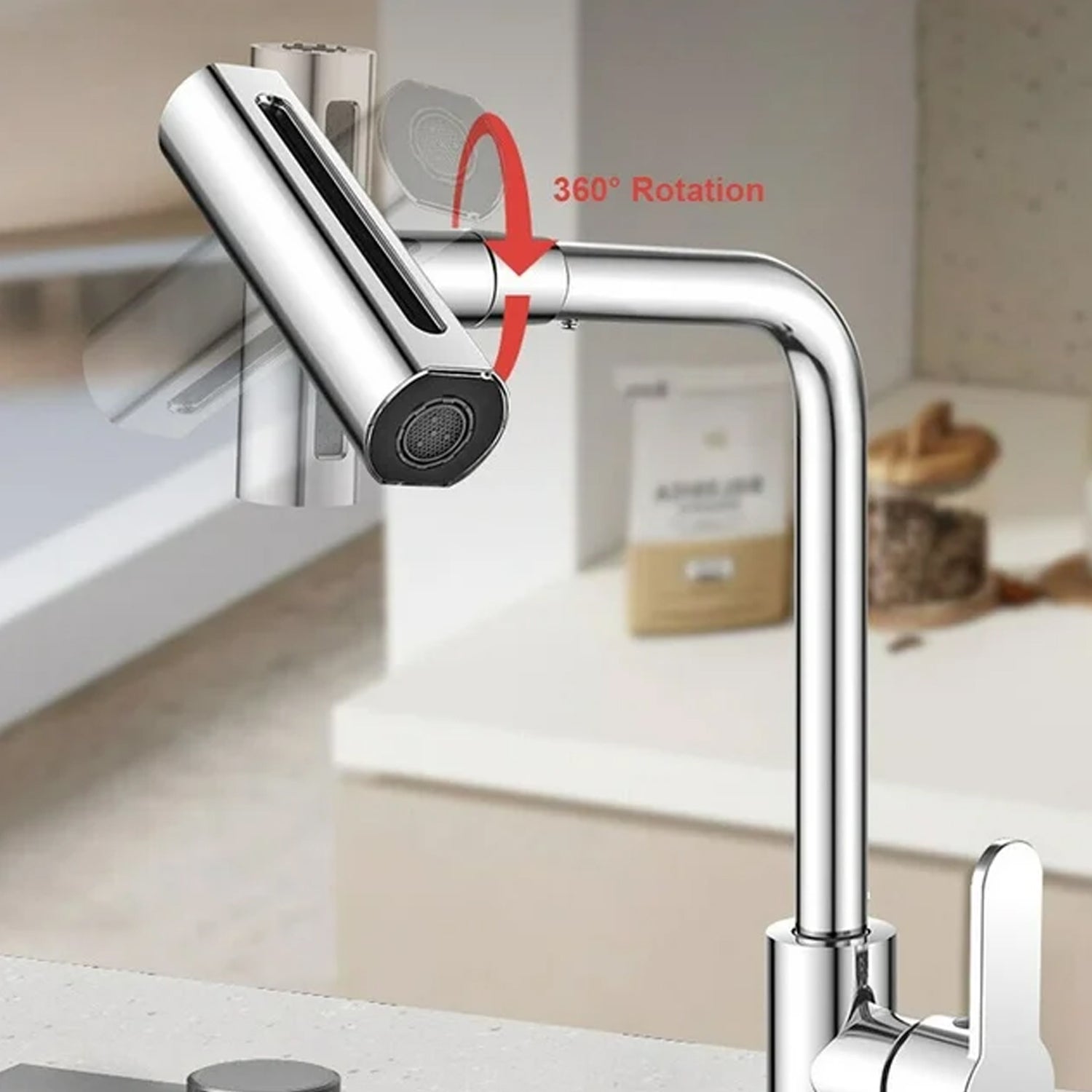 360° Rotating Waterfall Kitchen Faucet – Touch & Swivel Sink Extender (4 In 1 ) 360° Rotating Waterfall Kitchen Faucet – Touch & Swivel Sink Extender (4 In 1 )